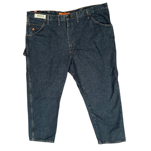 Wrangler FR Riggs Workwear Flame-Resistant Denim Jeans 44X32 Blue Cotton Mens Wo - Picture 8 of 11